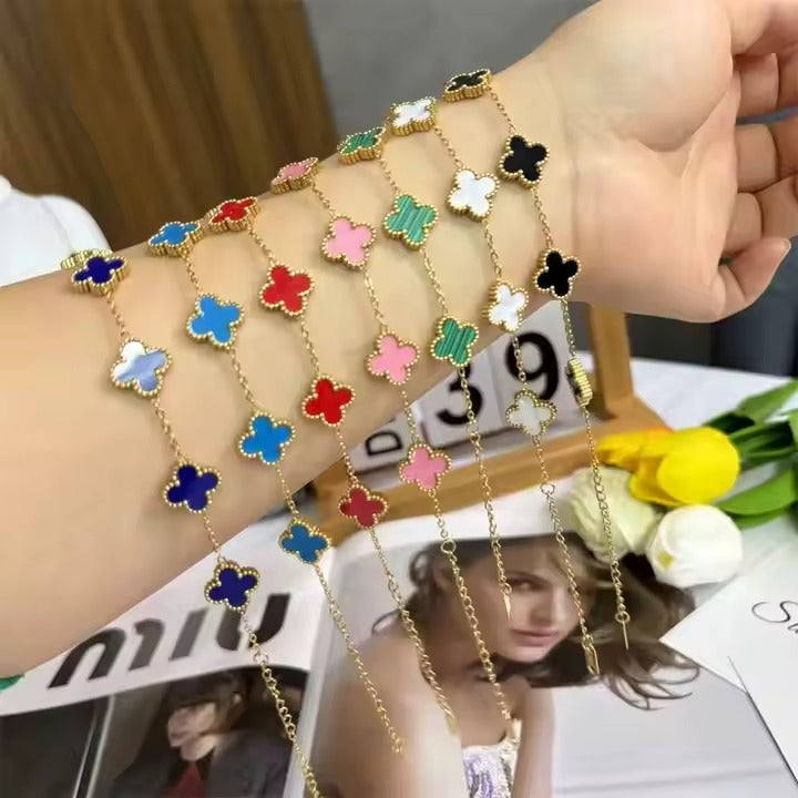 Pulsera de trébol 4 hojas