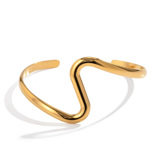 Brazalete con forma de onda de zarcillo